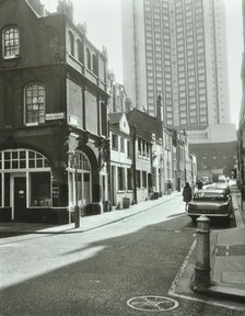1-17 Shepherd Market, Westminster LB, London: looking east, 1967. Creator: Unknown.