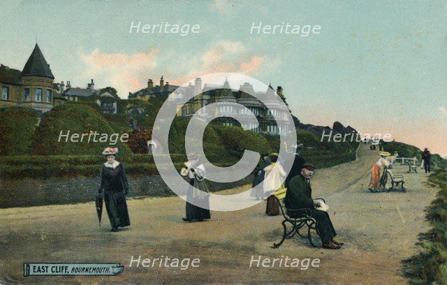 East Cliff, Bournemouth, c1905. Artist: Unknown.