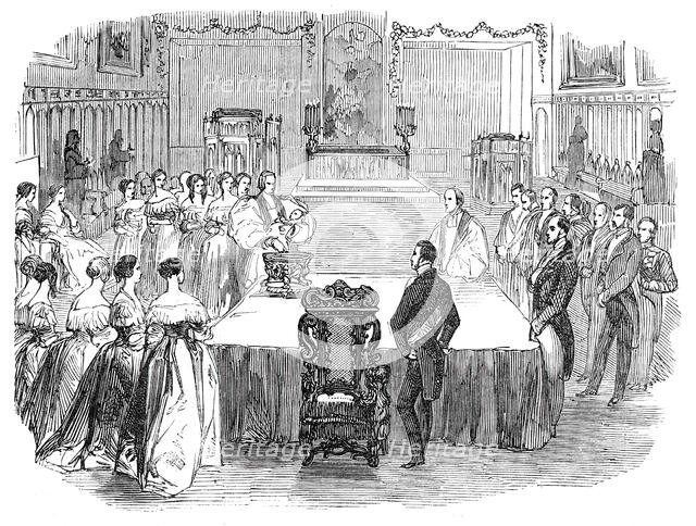 The Christening in the Chapel, 1844. Creator: Unknown.