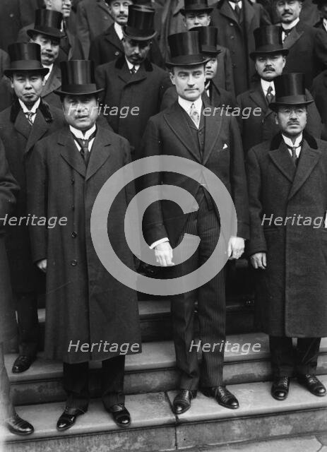 Japanese financiers in New York, 1917. Creator: Bain News Service.
