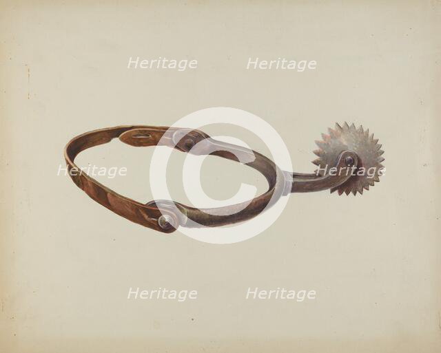 Spur, c. 1936. Creator: Gerald Transpota.