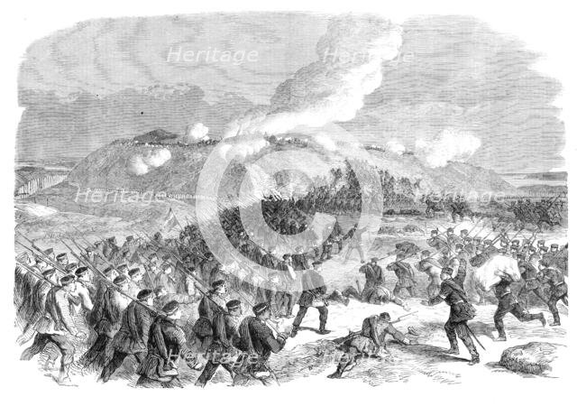 The War in Denmark: the assault on No. 4 Redoubt at Düppel...by our special artist, 1864. Creator: Unknown.