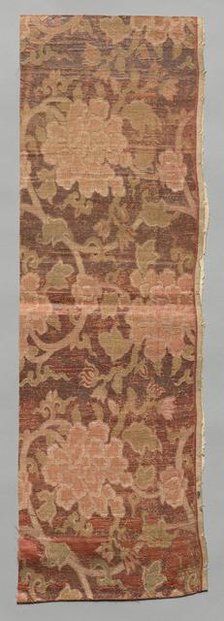 Textile Fragment, 1800s. Creator: Unknown.