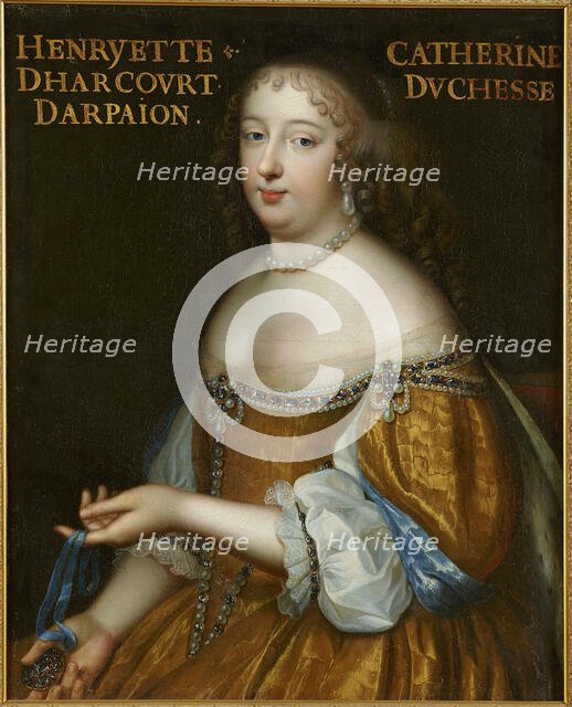 Catherine Henriette d'Harcourt, duchesse d'Arpajon (1631-1701), ca 1665. Creator: Beaubrun, Charles (1604-1692).