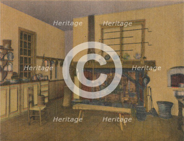 'The Family Kitchen', 1946. Artist: Unknown.