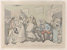 Reconciliation, or the Return from Scotland, December 17, 1785., December 17, 1785. Creator: Thomas Rowlandson.