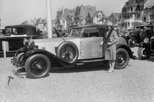 Delage at Boulogne Motor Week, France, 1928. Artist: Bill Brunell.