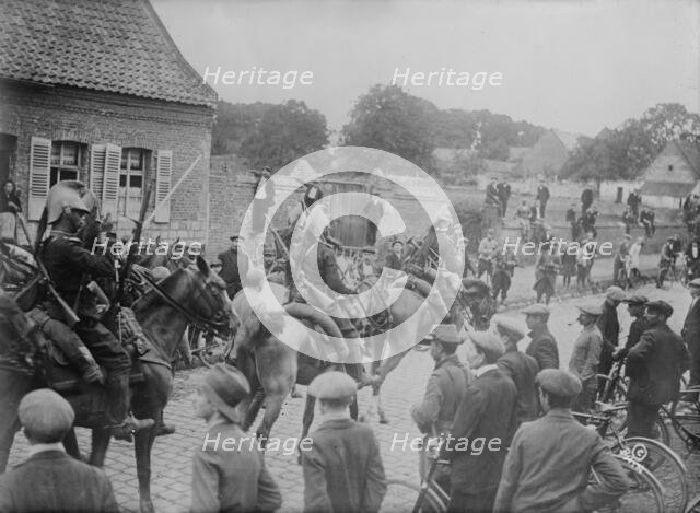 Uhlan prisoners near Douai, between c1914 and c1915. Creator: Bain News Service.