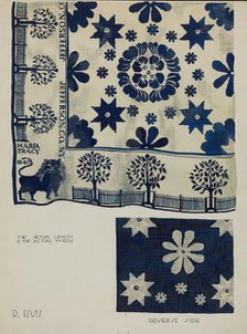 Coverlet, 1936. Creator: Roberta Elvis.