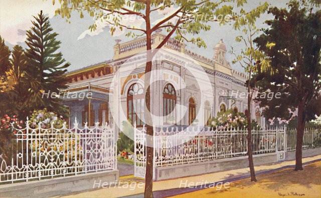 Vilino Nair, Residence of Admiral Baron de Teffé von Hoonholtz, Petropolis, 1914. Artist: Edgar L Pattison.