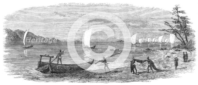 Scenes in Japan: entrance to the inland sea, 1864. Creator: Unknown.