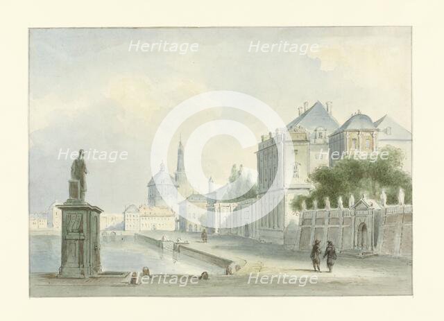 Italian cityscape, 1800-1880. Creator: Bartholomeus Johannes van Hove.