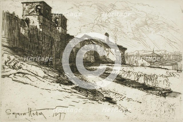 Grim Spain, 1877. Creator: Francis Seymour Haden.