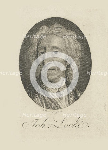 Portrait of the physician and philosopher John Locke (1632-1704), ca 1770. Creator: Geyser, Friedrich Christian Gottlieb (1772-1846).