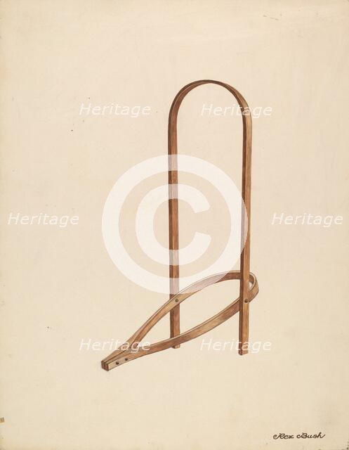 Bootjack, c. 1937. Creator: Rex F Bush.