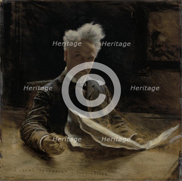 Henri Rochefort, French Journalist and Politican, c1880s. Creator: Jan Van Beers.