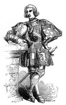 John Howard, first Duke of Norfolk, c1850.  Artist: Anon