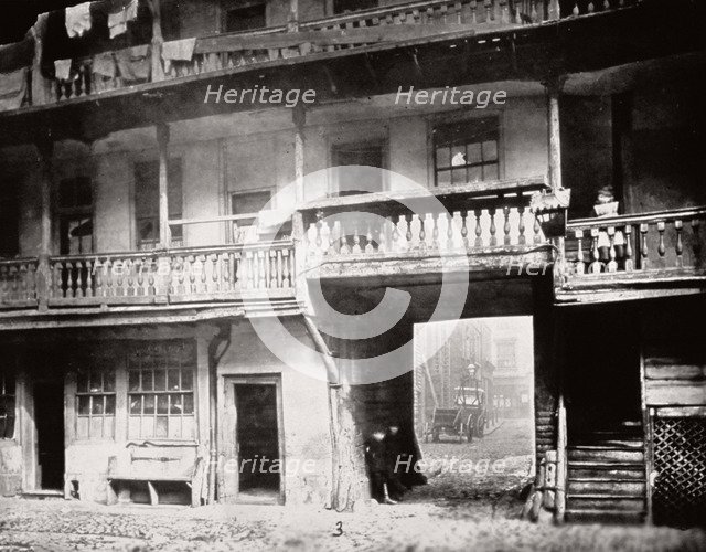 Gateway to the Oxford Arms Inn, Warwick Lane, from the courtyard, City of London, 1875. Artist: Society for Photographing the Relics of Old London