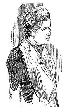 Annie Besant (nee Wood) (1847-1933), British socialist and theosophist, 1890. Artist: Unknown