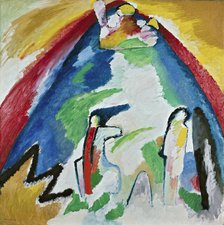 A Mountain, 1909. Creator: Kandinsky, Wassily Vasilyevich (1866-1944).