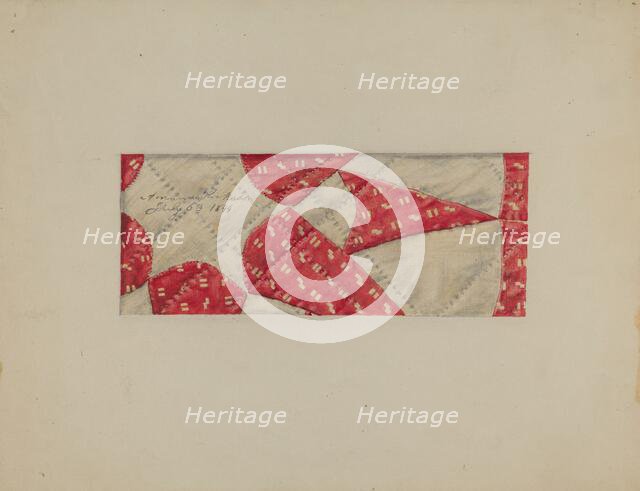 Quilt, c. 1937. Creator: Francis Law Durand.