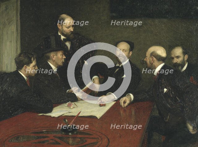 The Council of the Society of Artists, 1903. Creator: Sven Richard Bergh.