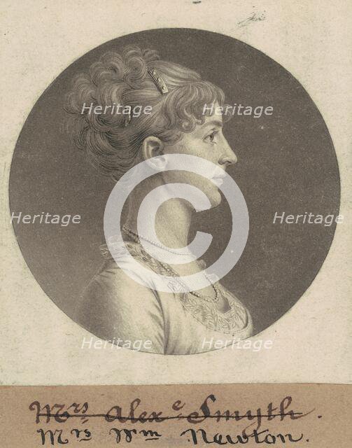 Jane Barr Stuart Newton, 1805. Creator: Charles Balthazar Julien Févret de Saint-Mémin.