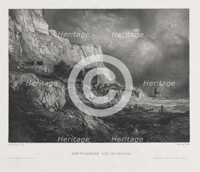 Six Marines: Environs of Dieppe, 1833. Creator: Eugène Isabey (French, 1803-1886); Morlot, Paris and McLean.