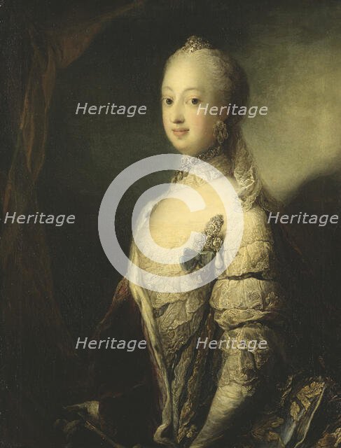 Sofia Magdalena, Queen of Sweden, 1765. Creator: Carl Gustaf Pilo.