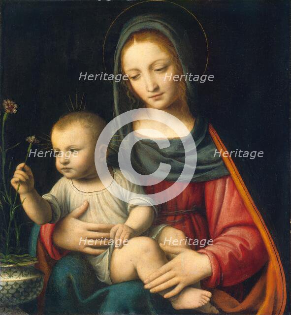 The Madonna of the Carnation, c. 1515. Creator: Bernardino Luini.