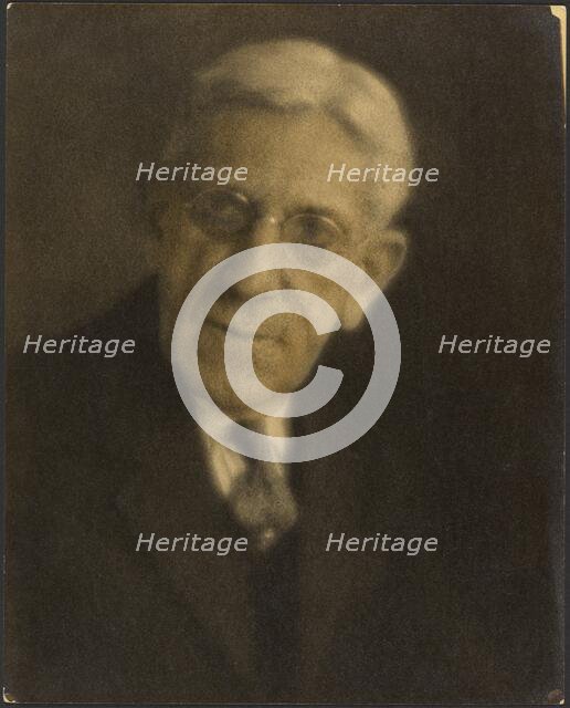 Portrait of a Man with Glasses, 1907-1943. Creator: Louis Fleckenstein.