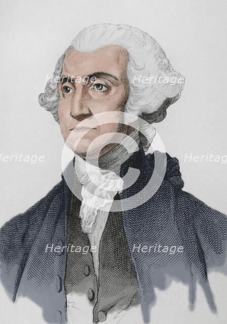 George Washington, (1732-1799), First president of the United States, (1789-1797)..., 1837 (1850). Creator: Emile Louis Vernier.