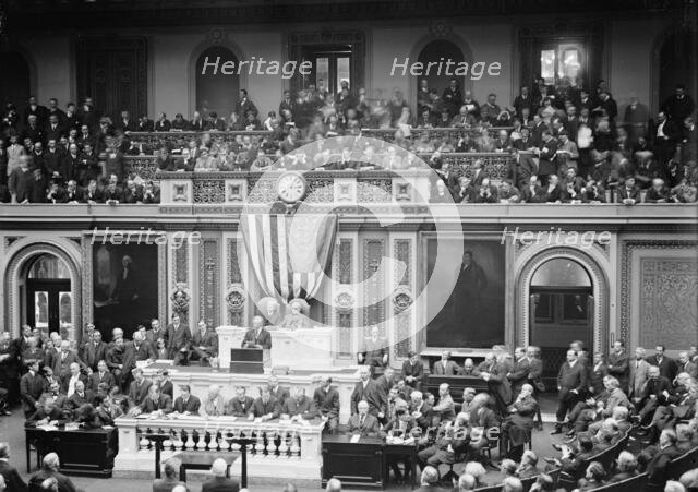 Wilson Before Congress...1913. Creator: Harris & Ewing.