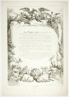 Biography Page from Oeuvres de J. B. Huet, 1796–99. Creator: Jean Baptiste Marie Huet.