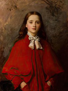 Bright Eyes, 1877. Creator: John Everett Millais.