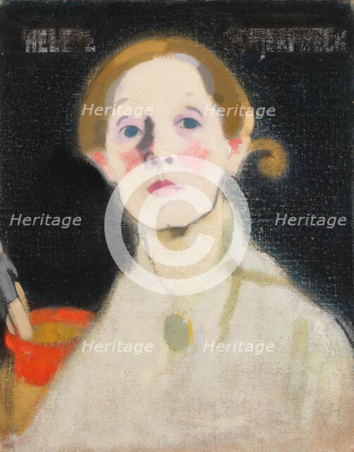 Self-Portrait, 1915. Creator: Schjerfbeck, Helene (1862-1946).