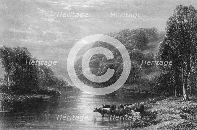 'On the Dart, near Totnes', c1870.