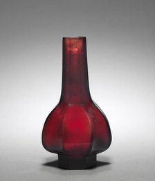 Faceted Bottle, 1736-1795. Creator: Unknown.
