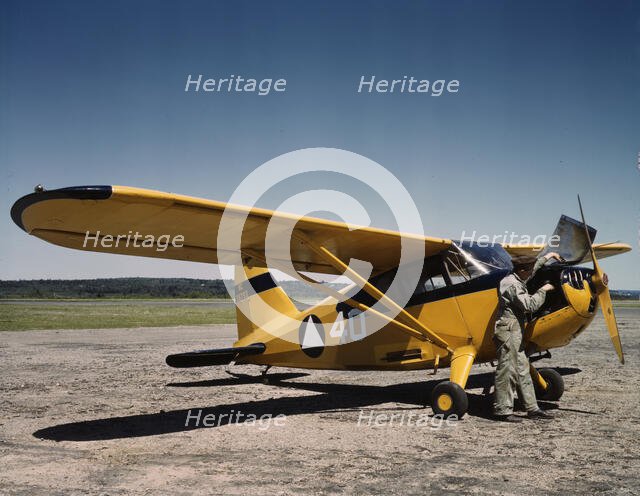 Civil Air Patrol Base, Bar Harbor, Maine, 1943. Creator: John Collier.