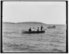 Boating off Presque Isle, between 1880 and 1899. Creator: Unknown.
