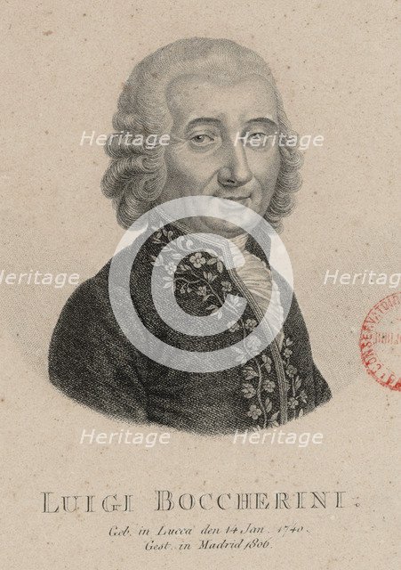 Portrait of the composer Luigi Boccherini (1743-1805).