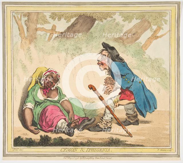 Cymon and Iphigenia, May 2, 1796. Creator: James Gillray.
