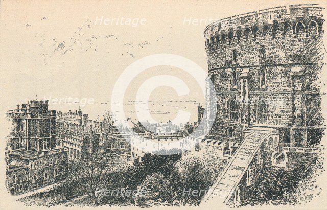 'The Royal Tower from the King of Scotland's Lodging.', 1895. Artist: Unknown.