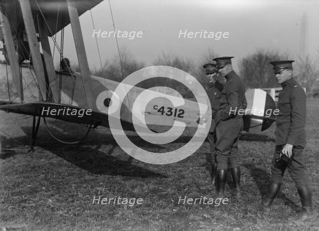 Allied Aircraft - Demonstration At Polo Grounds; Col. Charles E. Lee, British Aviator..., 1917. Creator: Harris & Ewing.