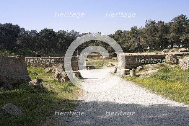 The amphitheatre at Carthage, Tunisia. Artist: Samuel Magal