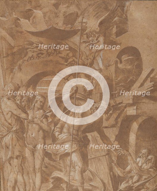 Christ in Limbo, ca. 1547-48. Creator: Luca Penni.