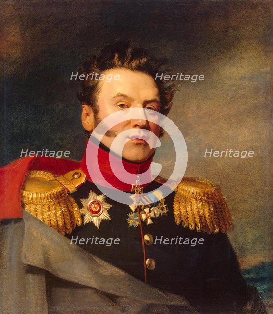 Portrait of Konstantin Markovich Poltoratsky (1782-1858), before 1825. Artist: Dawe, George (1781-1829)