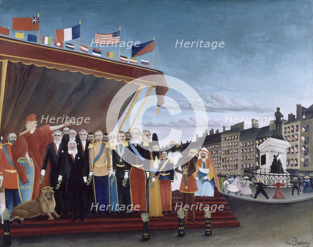 Representatives of Foreign Powers coming to Salute the Republic as a Sign of Peace, 1907.