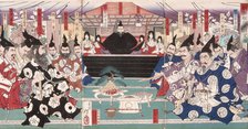 The Great Conference on the Conquest of Korea, 19th century. Creator: Tsukioka Yoshitoshi.