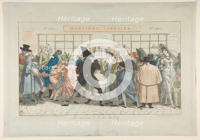 Les Musards de la Rue du Coq (Dawdlers of the Rue du Coq), 1805. Creator: Pierre Nolasque Bergeret.